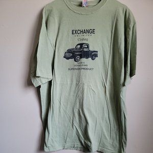 Vintage Exchange Unlimited Clothing 2XL Single Stitch Green Short Sleeve